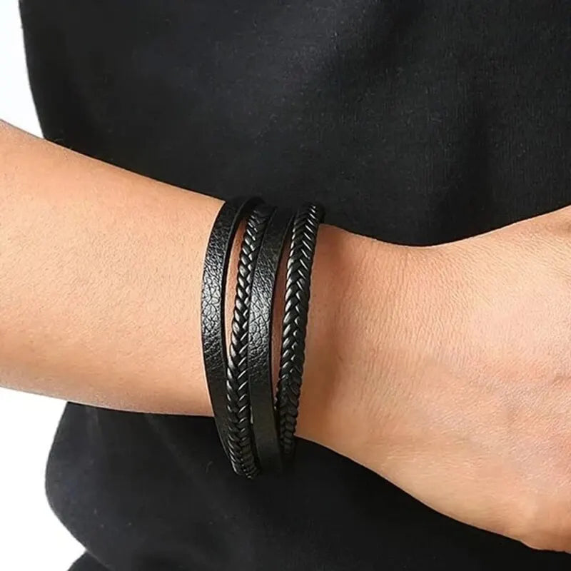 Pulseira Masculina Milano Intreccio