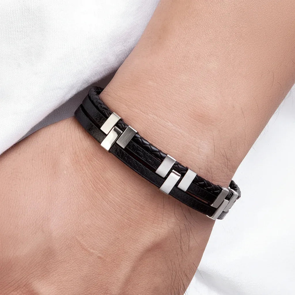 Pulseira Maculina Milano Trilogia