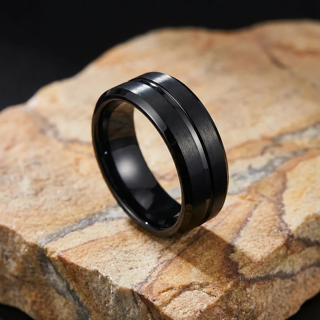 Anel SCHWARZKANT™ Minimalista em Aço
