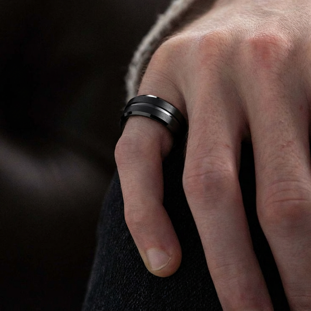 Anel SCHWARZKANT™ Minimalista em Aço